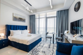 A Living - Luxury Studio Apartment in Aykon City Canal Views, Business bay